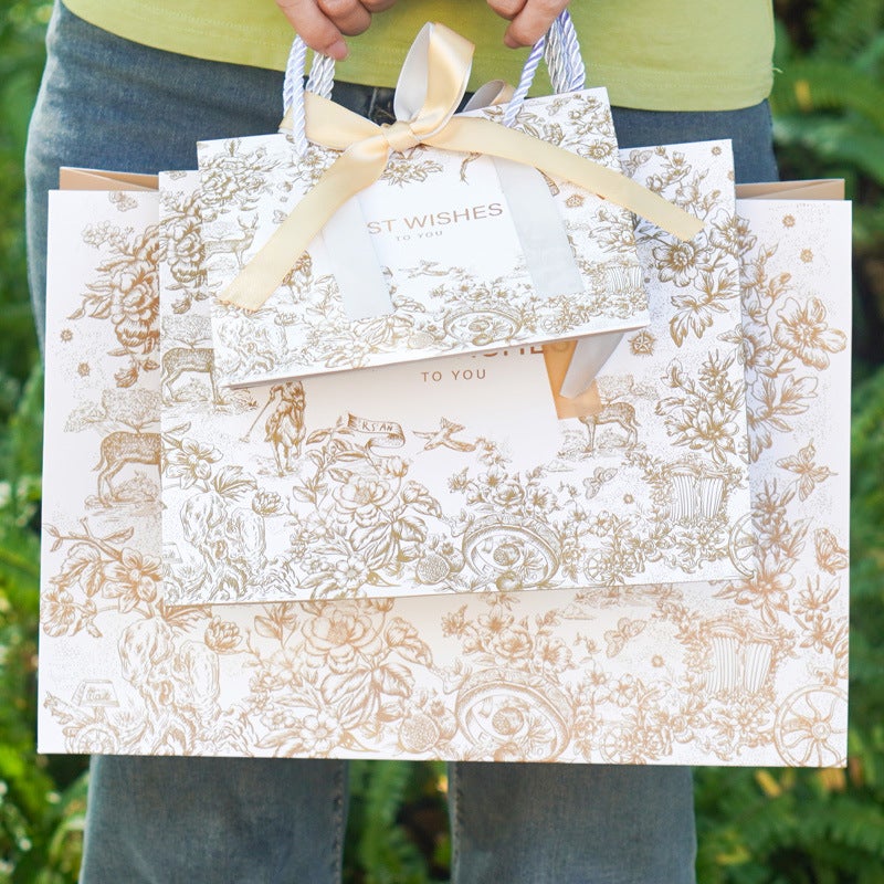 Premium Gift Bag Handbag Birthday Wedding Gift Bag Paper Bag Candy Big Small Size Annual Meeting Gift Bag - Image 5